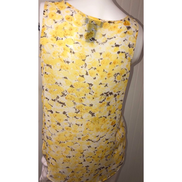 Yellow Floral Jules & James Tank - Picture 3 of 4